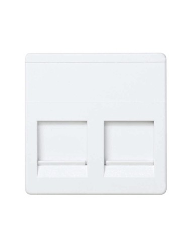 Tapa para 2 Conectores Internet RJ45 AMP SIMON 27486-35
