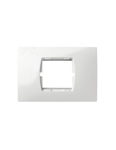 Placa Americana 2 Módulos Estrechos Blanca Simon 27