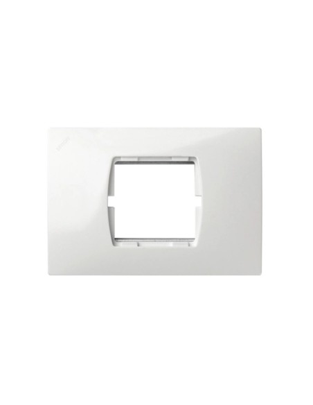 Placa Americana 2 Módulos Estrechos Blanca Simon 27
