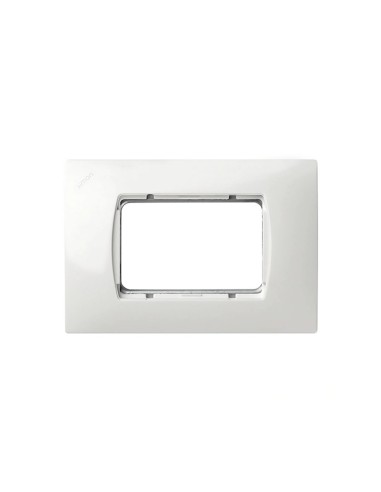 Placa Americana 3 Módulos Estrechos Blanca Simon 27