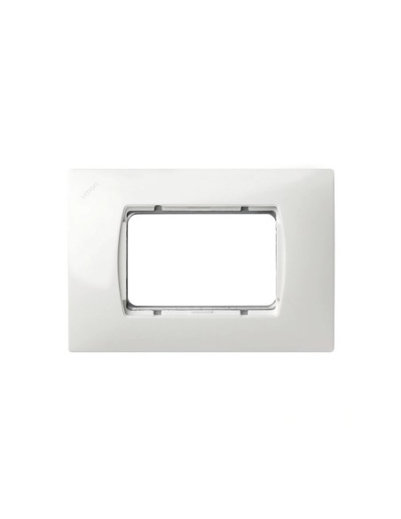 Placa Americana 3 Módulos Estrechos Blanca Simon 27