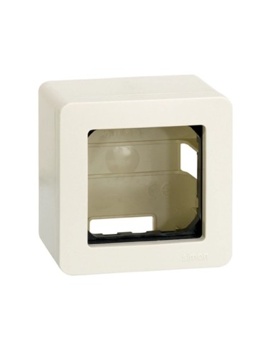 Caja de superficie 1 Elemento Marfil Simon 27