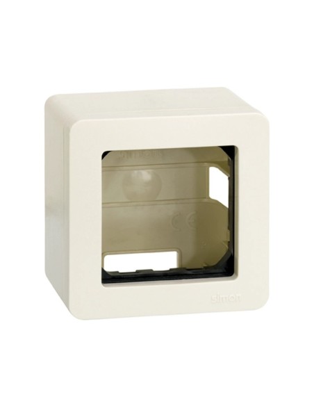 Caja de superficie 1 Elemento Marfil Simon 27