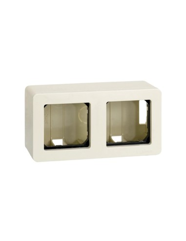 Caja de superficie 2 Elementos Marfil Simon 27