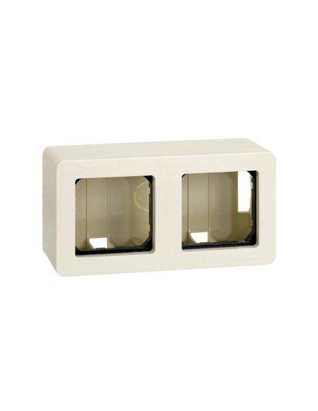 Caja de superficie 2 Elementos Marfil Simon 27
