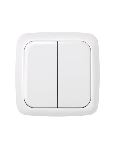 Doble Interruptor Blanco Nieve Simon 31