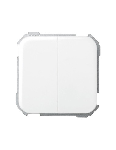 Doble Interruptor Blanco Nieve Simon 31