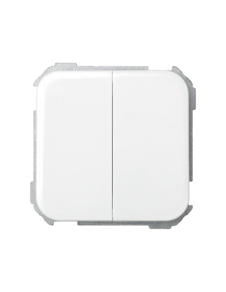 Doble Interruptor Blanco Nieve Simon 31