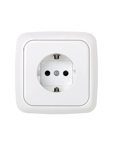 Base Enchufe 16A Schuko Blanco Nieve Simon 31