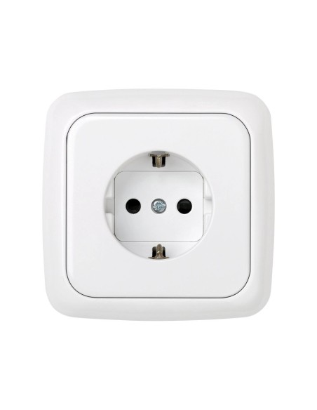 Base Enchufe 16A Schuko Blanco Nieve Simon 31