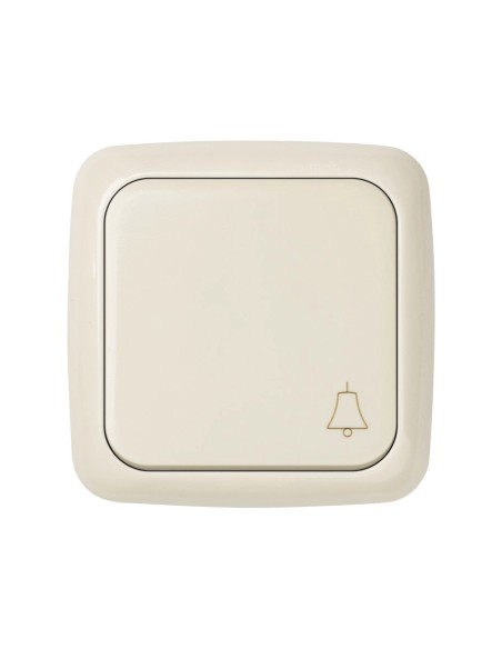 Pulsador Grabado Campana Marfil Simon 31