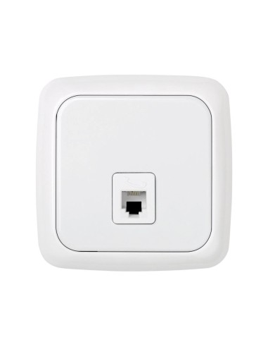 Toma De Teléfono Blanco Nieve Simon 31