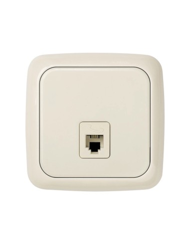 Toma De Teléfono Marfil Simon 31