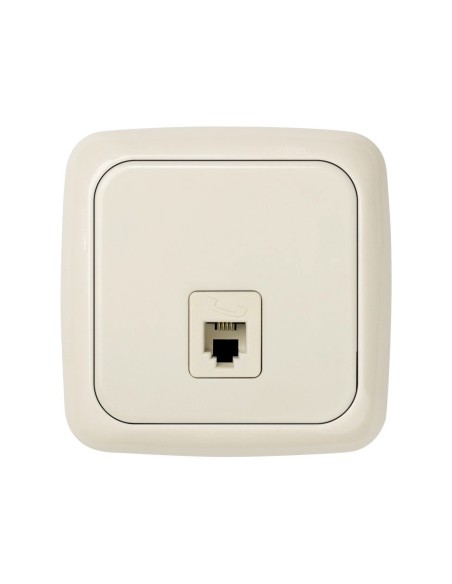 Toma De Teléfono Marfil Simon 31