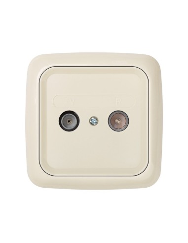 Placa Toma TV-R Marfil Simon 31