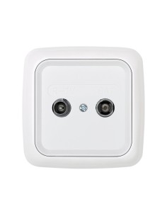Placa Toma R-TV/ SAT Blanco Simon 31 2
