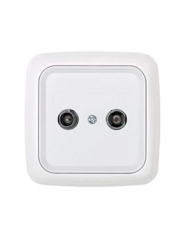 Placa Toma R-TV/ SAT Blanco Simon 31