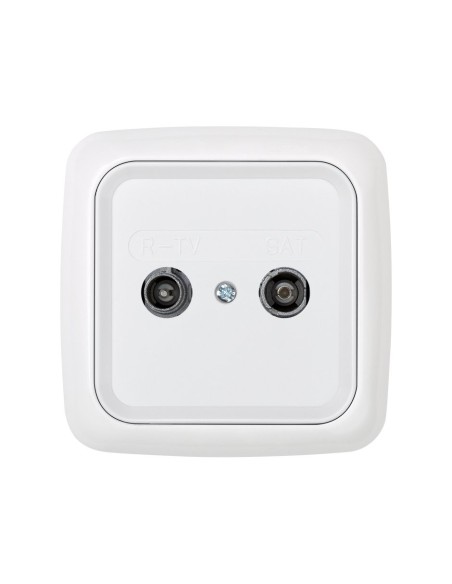 Placa Toma R-TV/ SAT Blanco Simon 31