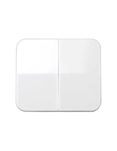 Tecla doble color Blanco Simon 75