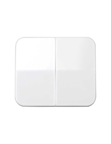 Tecla doble color Blanco Simon 75