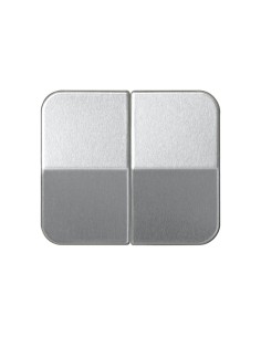 Tecla doble color Aluminio Simon 75