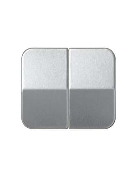 Tecla doble color Aluminio Simon 75