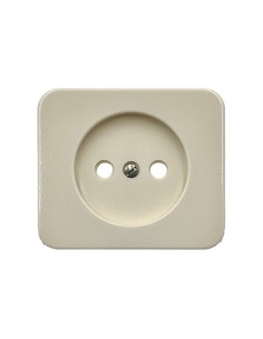 Tapa base de enchufe bipolar Marfil Simon 75