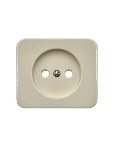 Tapa base de enchufe bipolar Marfil Simon 75