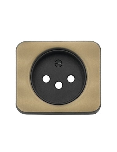 Tapa Enchufe 2P+TT Bronce Simon 75