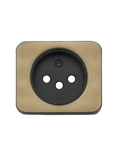 Tapa Enchufe 2P+TT Bronce Simon 75