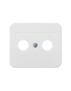 Placa Toma R-TV Blanca Simon 75