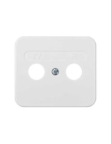 Placa Toma R-TV Blanca Simon 75