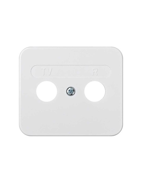 Placa Toma R-TV Blanca Simon 75