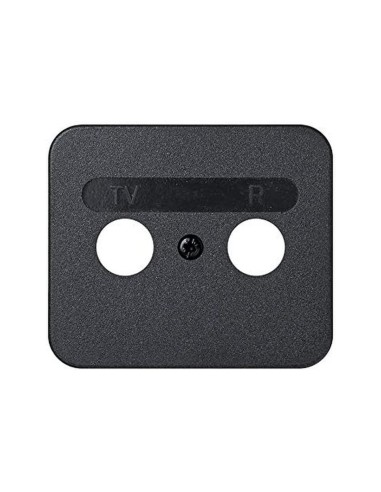 Placa Toma R-TV Grafito Simon 75