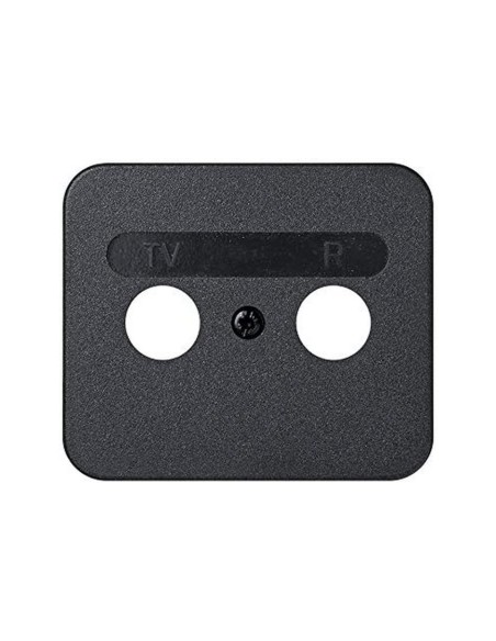 Placa Toma R-TV Grafito Simon 75