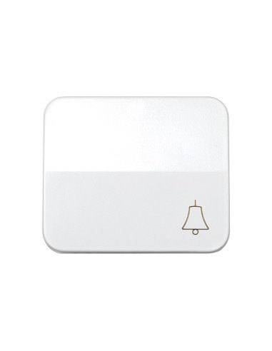 Tecla con grabado Campana para pulsador Blanco...