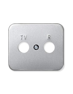 Placa Toma R-TV Aluminio Simon 75