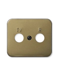 Placa Toma R-TV Bronce Simon 75