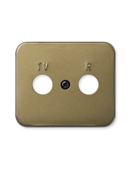 Placa Toma R-TV Bronce Simon 75
