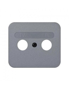 Placa Toma R-TV Gris Simon 75