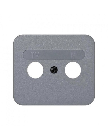 Placa Toma R-TV Gris Simon 75