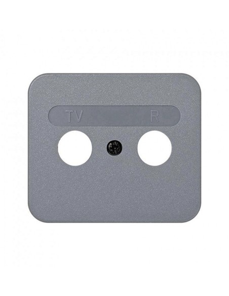 Placa Toma R-TV Gris Simon 75