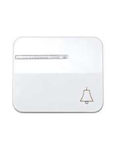 Tecla con Visor Pulsador Timbre Blanco Simon 75