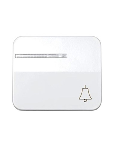 Tecla con Visor Pulsador Timbre Blanco Simon 75