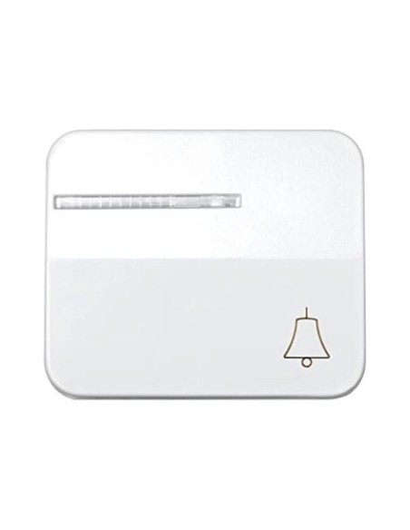 Tecla con Visor Pulsador Timbre Blanco Simon 75