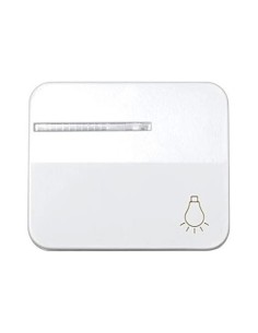 Tecla con Visor Pulsador Luz Blanco Simon 75