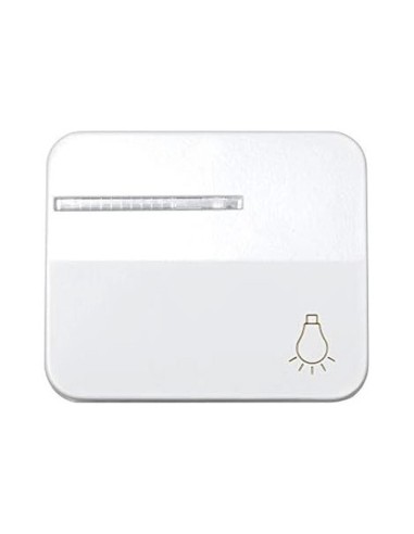 Tecla con Visor Pulsador Luz Blanco Simon 75