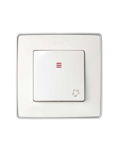 Tecla Campana con Visor Blanco Simon 82 2