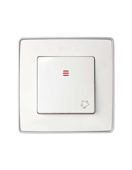 Tecla Campana con Visor Blanco Simon 82
