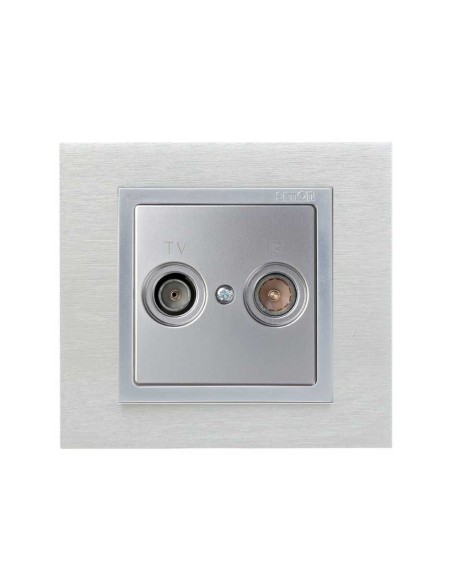 Tapa Para Tomas TV-R Aluminio Simon 82
